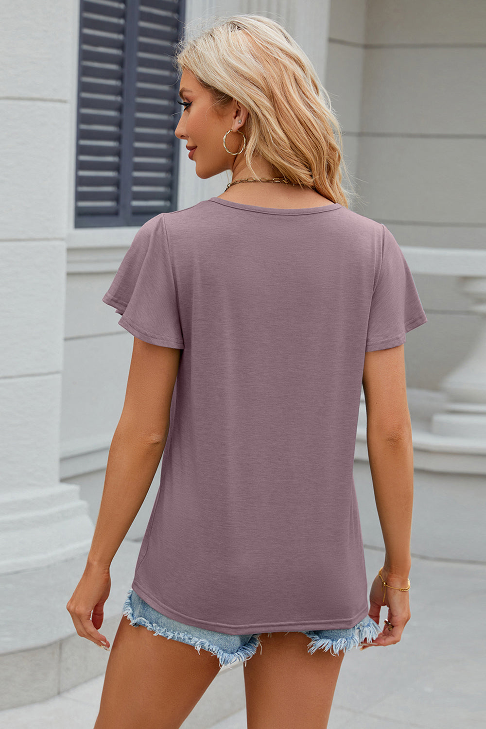 V-Neck Short Sleeve T-Shirt